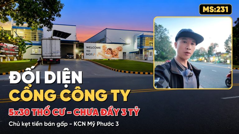 Đất 5x30 đối diện cổng công ty KCN Mỹ Phước 3 chưa đầy 3 tỷ MS:231